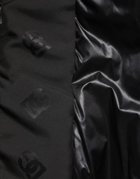 Dolce & Gabbana Black Cargo Windbraker Logo Mania Jacket